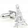 Paris France Silver Eiffel Tower Cufflinks.jpg